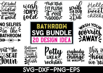 Bathroom svg bundle graphic t shirt