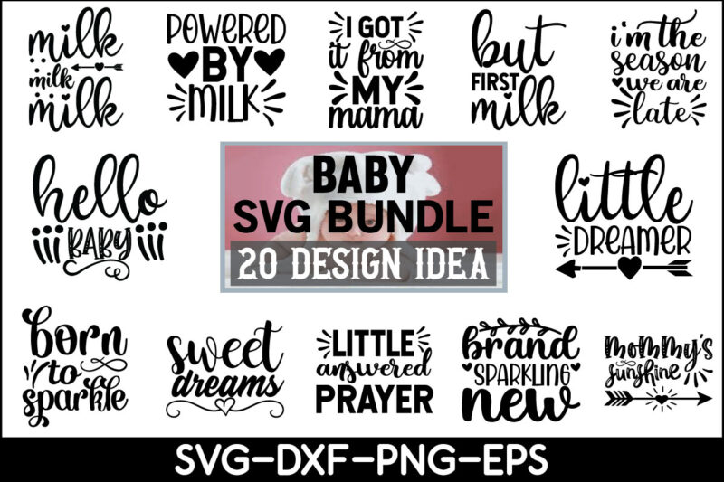 Baby svg bundle t shirt template