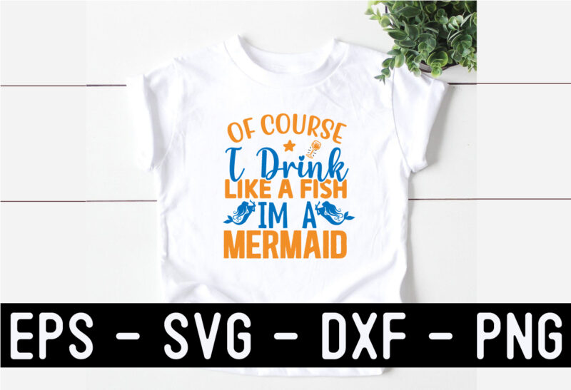 Mermaid SVG Quotes design Template