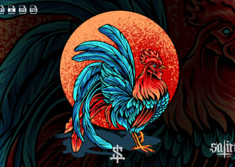 Beautiful Rooster Illustration