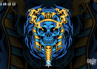 Egyptian Skull Head Mascot