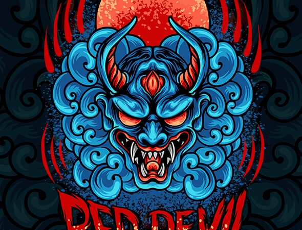 Red devil mask t shirt design online Red devil mask t shirt design online