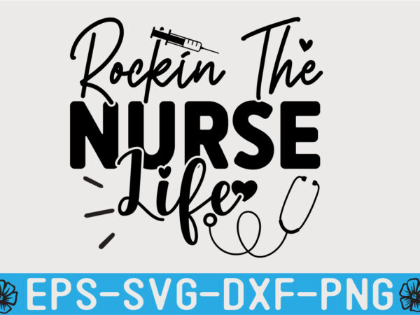 Nurse svg quotes design template