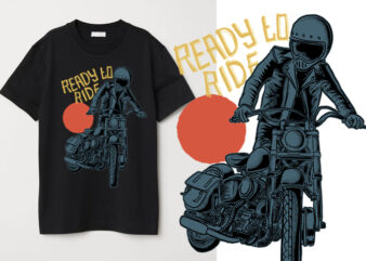 Ready to Ride t shirt design online