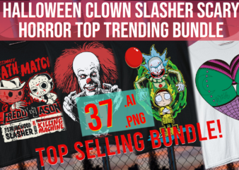 Halloween Clown Slasher Scary Horror Top Trending Bundle Flash Sale