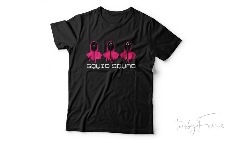 Squid Squad Trending t shirt design for sale
