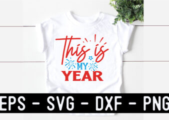 New Year SVG T shirt design Template