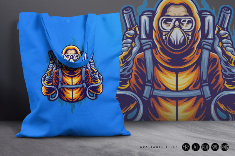 Covid 19 fighters ready to fight illustration