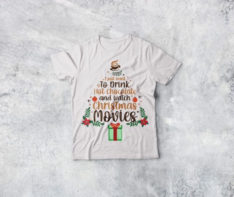 t-shirt vector Merry christmas 10 bundle, Christmas 2021 Bundle, Xmas Trees Bundle