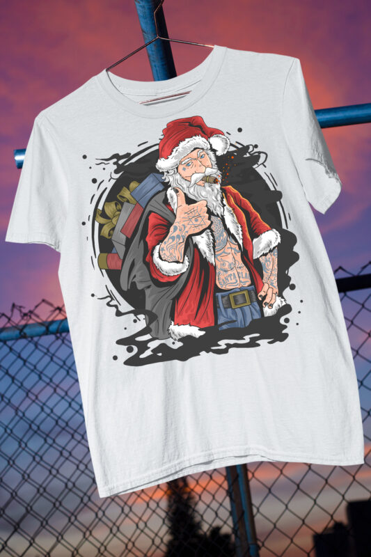 t-shirt vector Christmas Snow Funny Cute Best Seller Top Trending 2021 Bundle Bad Santa Clause