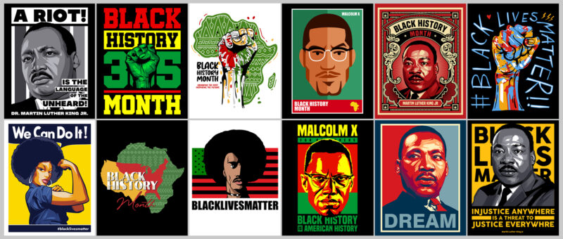 t-shirt vector GREATEST BLACK HISTORY MONTH BUNDLES