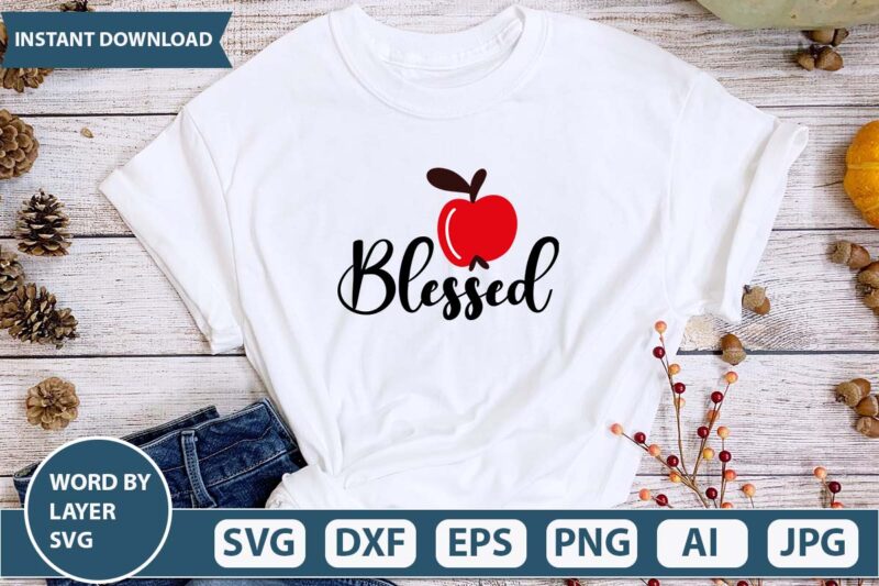 Blessed svg vector