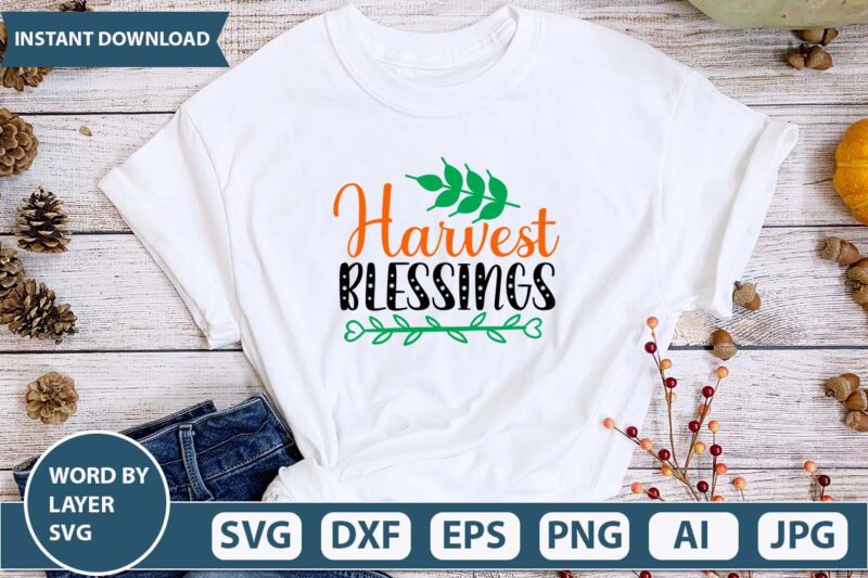 Harvest blessings svg vector for tshirt design