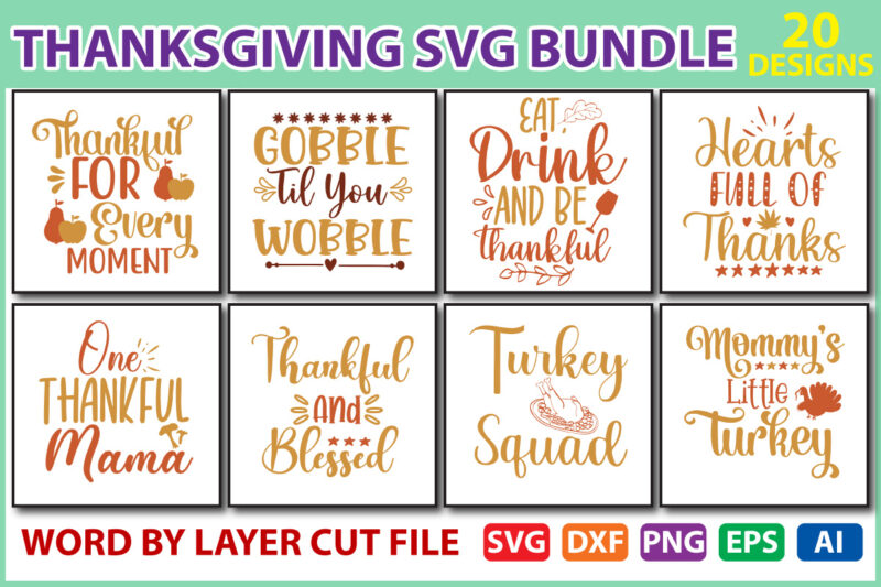 Thanksgiving SVG Bundle vol.8