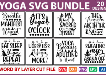 Yoga SVG Bundle vol.2
