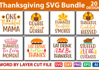 Thanksgiving SVG Bundle vol.9 t shirt designs for sale