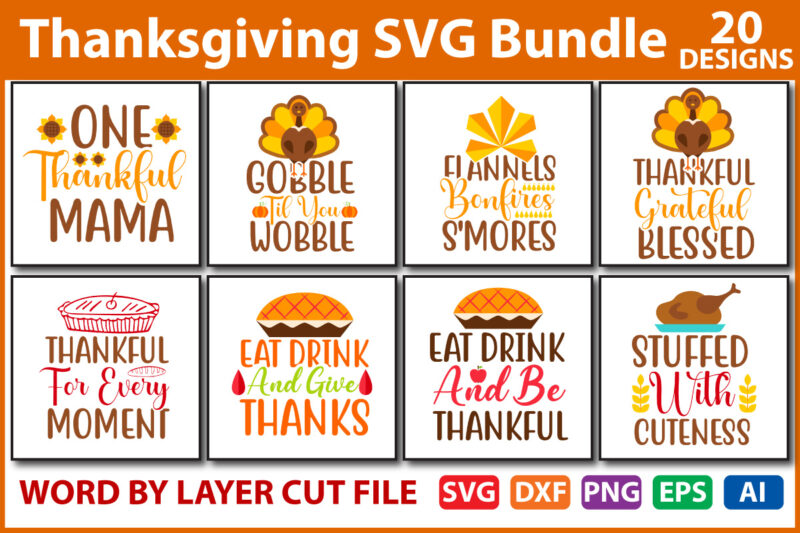 Thanksgiving SVG Bundle vol.9