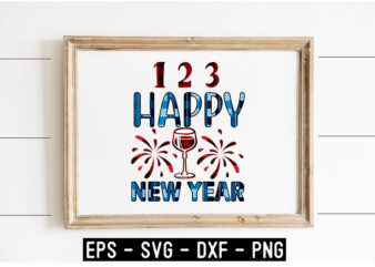 New Year SVG T shirt design Template