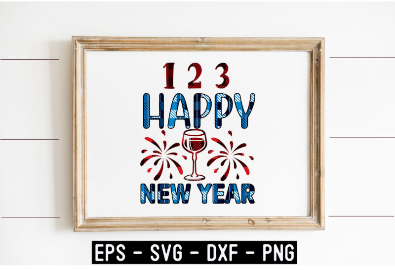 New Year SVG T shirt design Template