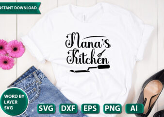 Nana’s Kitchen SVG Vector for t-shirt