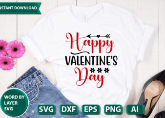 happy valentines day ,SVG Vector for t-shirt