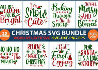 Christmas SVG Bundle vol.14 t shirt vector file