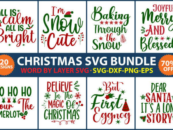 Christmas svg bundle vol.14 t shirt vector file