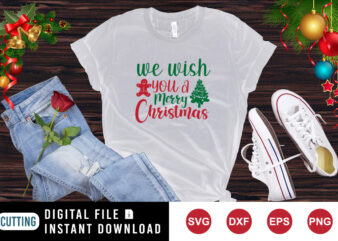 We wish you a merry Christmas Shirt, Christmas tree shirt, funny Christmas shirt