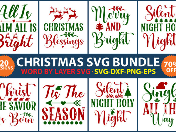 Christmas svg bundle vol.15 t shirt vector file