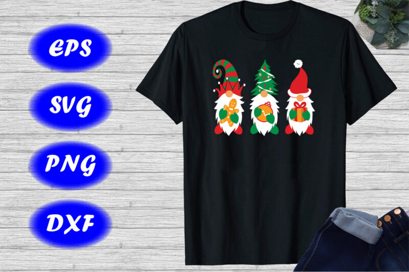 Christmas gnome t-shirt gnome shirt Christmas tree gnome Christmas hat gnome shirt template