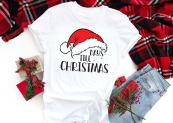 Days Till Christmas Gift Ideas Diy Crafts Svg Files For Cricut, Silhouette Sublimation Files t shirt vector illustration