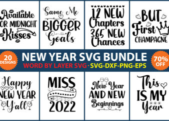 New Year SVG Bundle