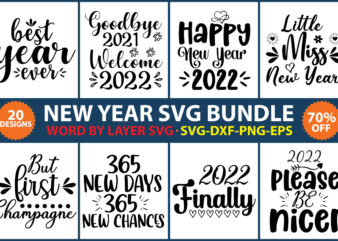 New Year SVG Bundle 2
