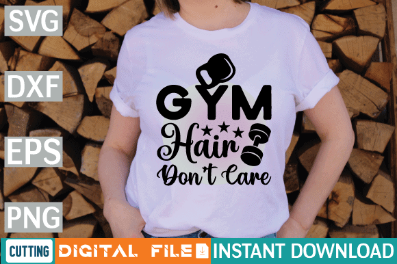 Gym Hair Don't Care Sweatshirt, Funny Workout Sweatshirt, Cute Workout – My  Store