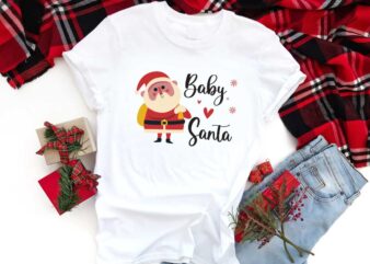 Baby Santa Christmas Gift Idea Diy Crafts Svg Files For Cricut, Silhouette Sublimation Files t shirt template