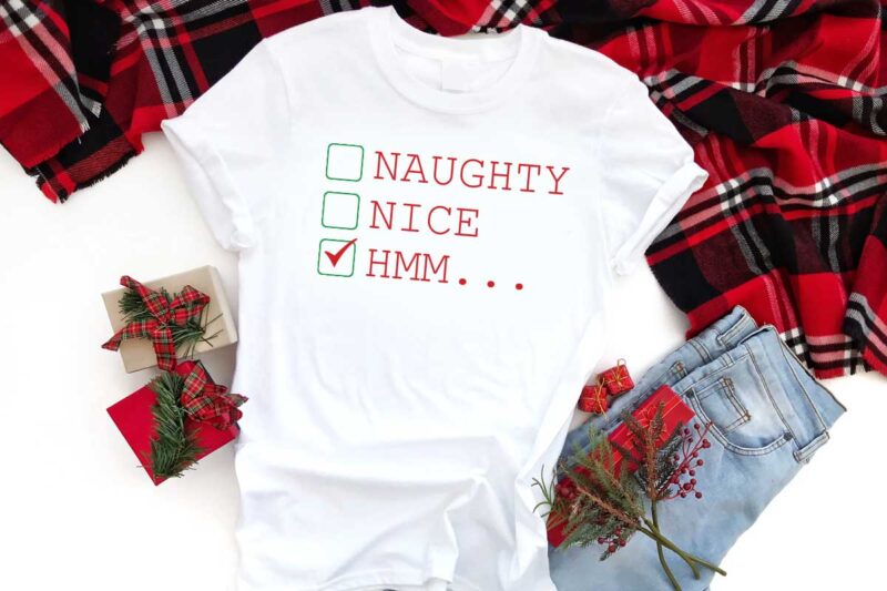 Naughty Nive Hmm Christmas Gift Diy Crafts Svg Files For Cricut, Silhouette Sublimation Files