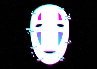 no face glitch logo