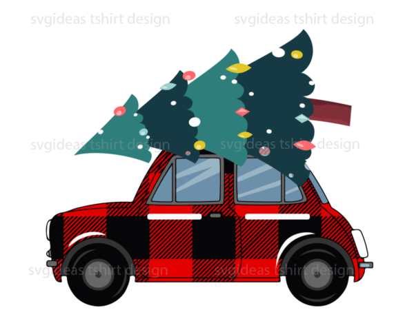 Christmas pattern decor cars diy crafts svg files for cricut, silhouette sublimation files t shirt vector file