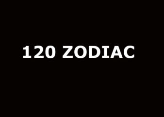 120 zodiac signs tshirt design bundles editable