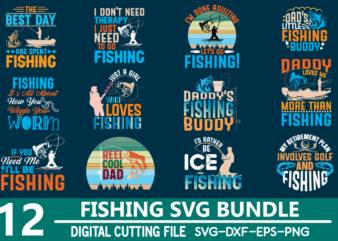 Fishing SVG bundle, Fishing SVG eps png dxf cut files For Cricut Silhouette digital download