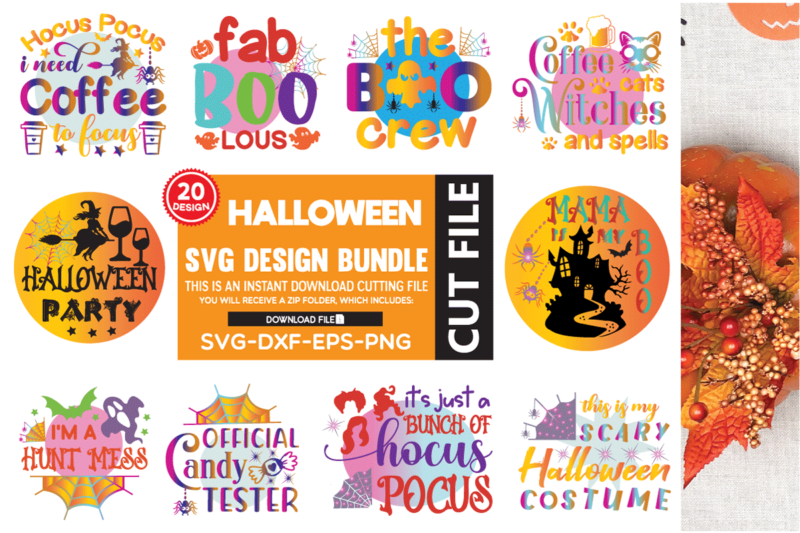 Halloween SVG bundle,Halloween SVG design Thanksgiving SVG Files for Cricut Silhouette digital download file