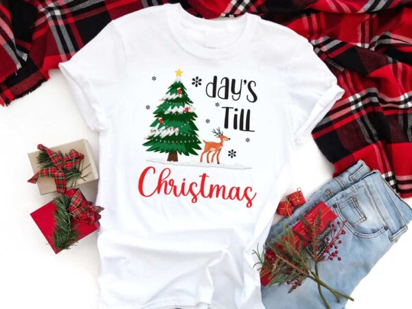 Christmas reindeer gift, days till christmas diy crafts svg files for cricut, silhouette sublimation files t shirt vector file