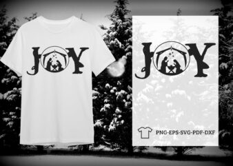 Christmas Holy Night Joy Silhouette SVG Diy Crafts Svg Files For Cricut, Silhouette Sublimation Files