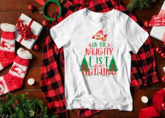 On The Naughty List I Regret Nothing Diy Crafts Svg Files For Cricut, Silhouette Sublimation Files