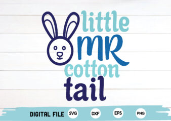 little mr cotton tail t shirt vector graphic