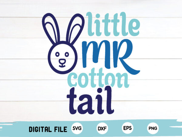 Little mr cotton tail t shirt vector graphic