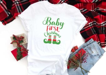 Baby First Christmas Elf Gift Diy Crafts Svg Files For Cricut, Silhouette Sublimation Files