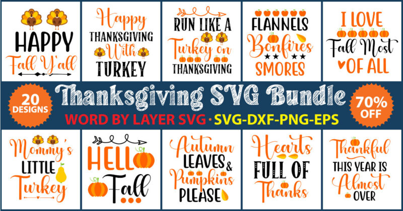 Thanksgiving SVG Bundle vol.10