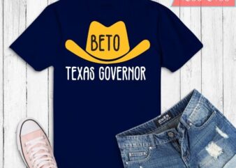 Throwback Cowboy Vote Beto for Texas Governor 2022 T-Shirt design svg,