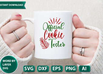 Official Cookie Tester SVG Vector for t-shirt